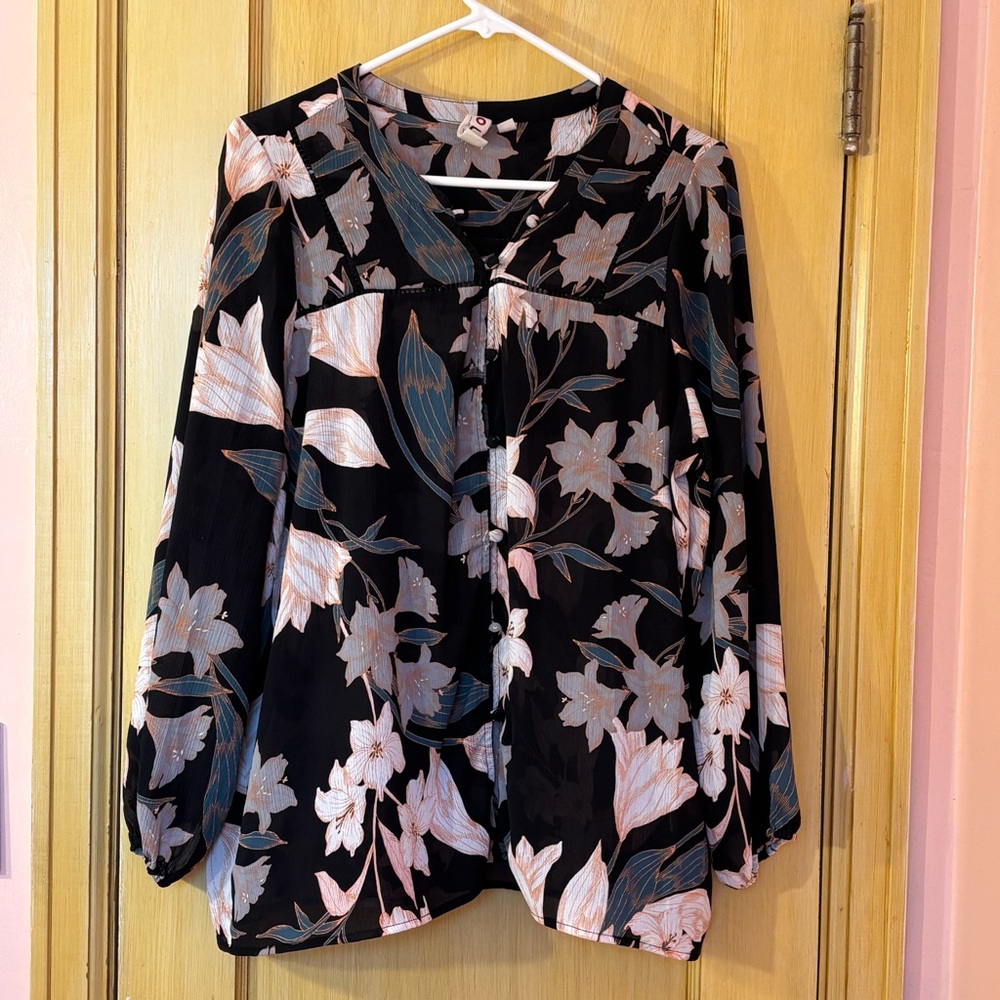 Dolan Lily Print Blouse